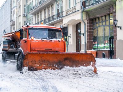 Odśnieżanie dróg w Sołectwie Łężyce