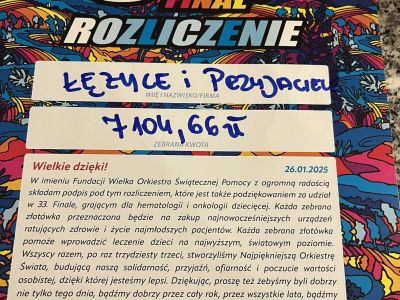 Finał WOŚP 2025 w Łężycach