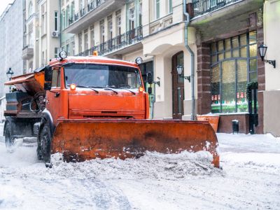 Odśnieżanie dróg w Sołectwie Łężyce